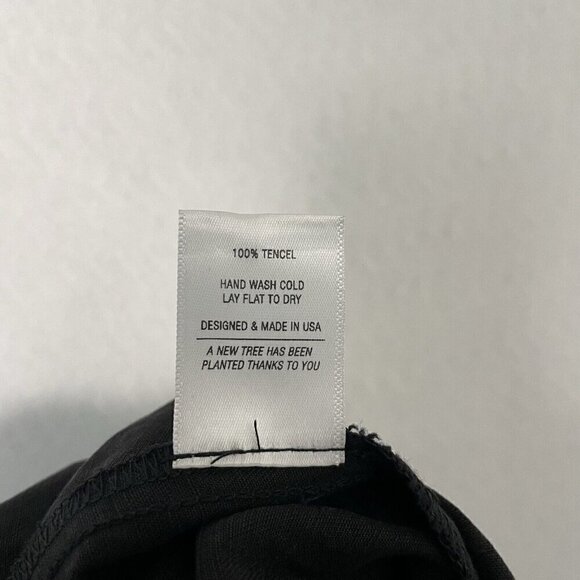 Onam Studio 100% Linen Pull-On Pants Pockets Relaxed Lagenlook Black size Small - Picture 8 of 8